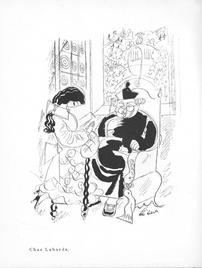 Dessin de Chas Laborde pour "Konfektasken