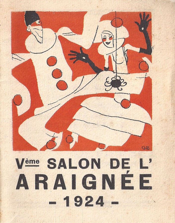 Couverture du catalogue du Salon de l'Araignée, dessinée par Gus Bofa.